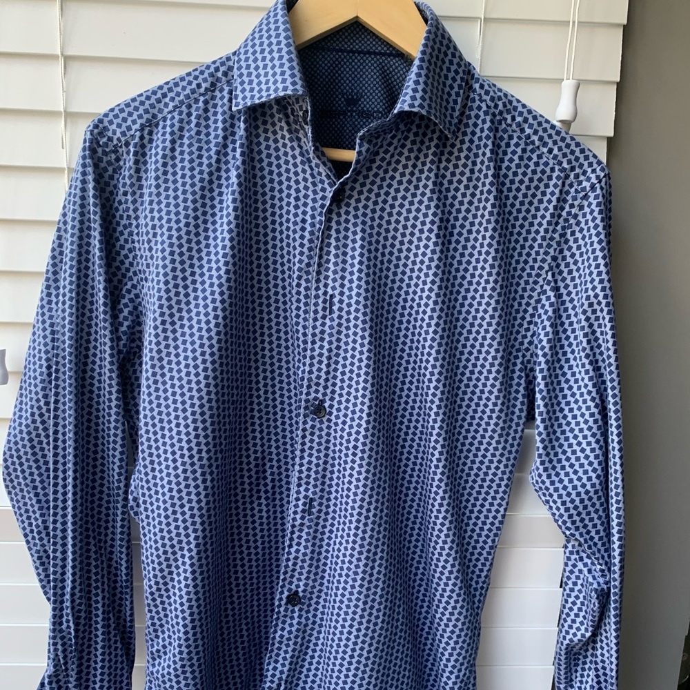BERTIGO BUTTON DOWN long sleeve men shirt size S